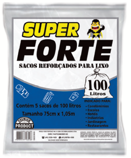 SACO P/LIXO SUPERFORTE Almofadas 25x05x100l