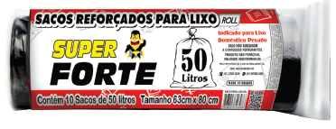 SACO P/LIXO Superforte Roll 50l 25x1