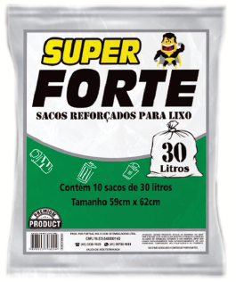 SACO P/LIXO SUPERFORTE 25X10X30l