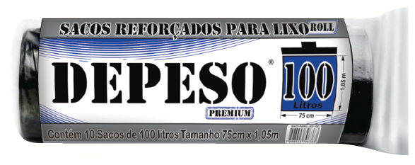 SACO Para LIXO DEPESO Roll 100l 10x1