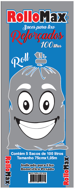 Sacos  para lixo  Rollomax Roll 25x05x100l