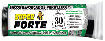 SACO P/LIXO Superforte Roll 30l 25x1