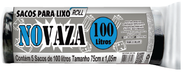 Sacos  para lixo  NOVAZA Roll 25x05x100l