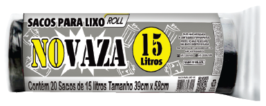 Sacos  para lixo  NOVAZA Roll 25x20x15l