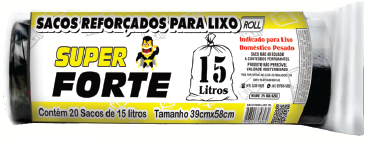 SACO P/LIXO Superforte Roll 15l 25x1