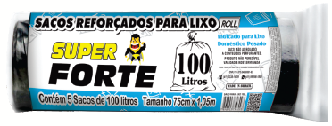 SACO P/LIXO Superforte Roll 100l 25x1