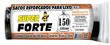 SACO P/LIXO Superforte Roll 150l 25x1