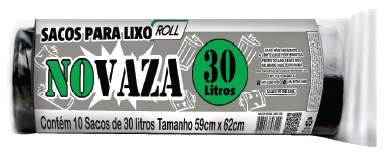 Sacos  para lixo  NOVAZA Roll 25x10x30l