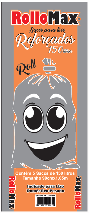Sacos  para lixo  Rollomax Roll 25x05x150l