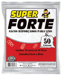 SACO P/LIXO SUPERFORTE Almofadas 25x10x50l